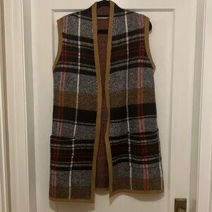 2 for $15 Ricki's Plaid Knit Vest